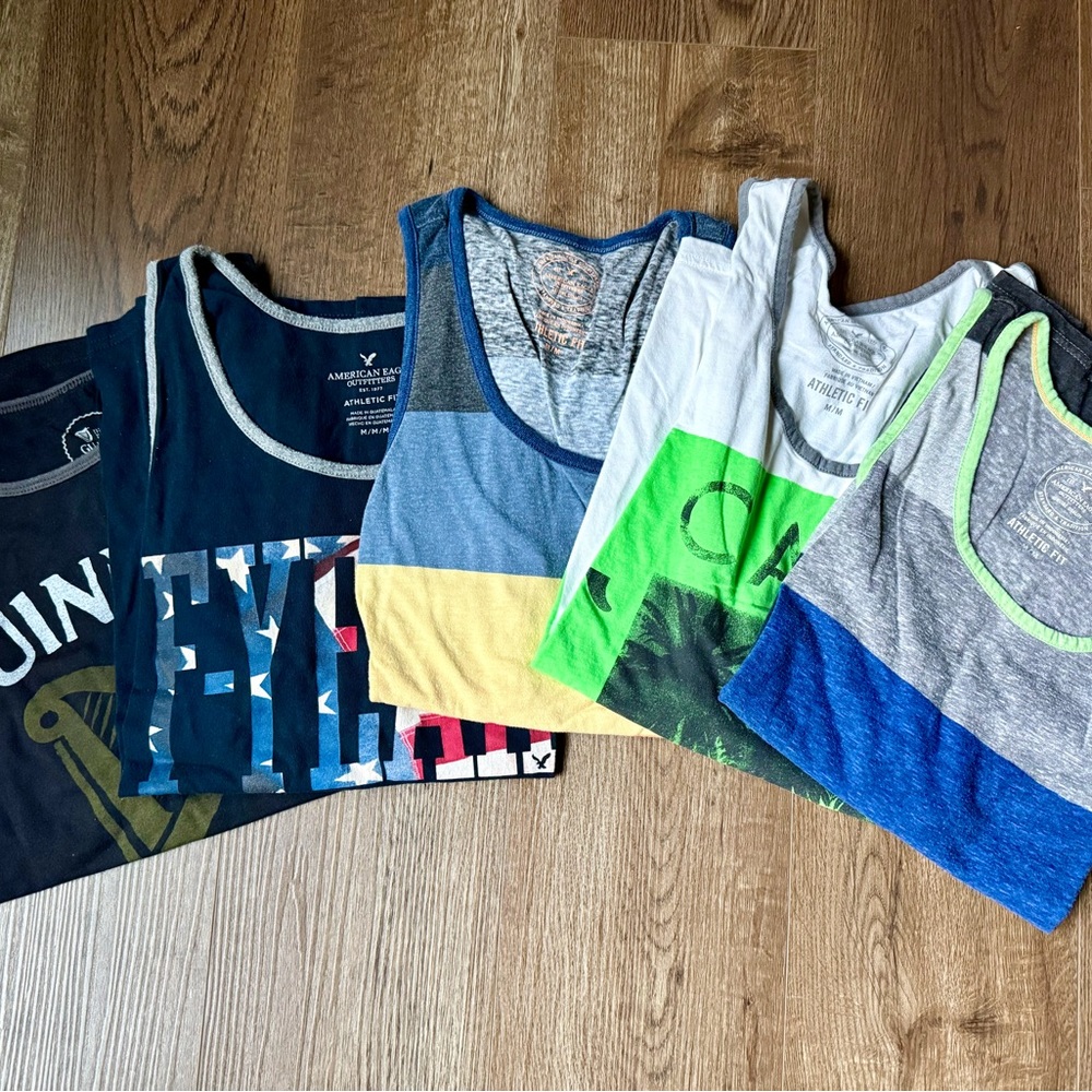 American Eagle Outfitters Men's Colorful Tank Tops